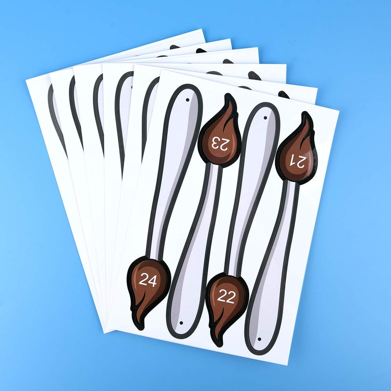FEPITO Pin The Tail on The Cow Birthday Party Game with 24 Pcs Tails for Decorations, Kids Birthday Party Decorations - Image 3